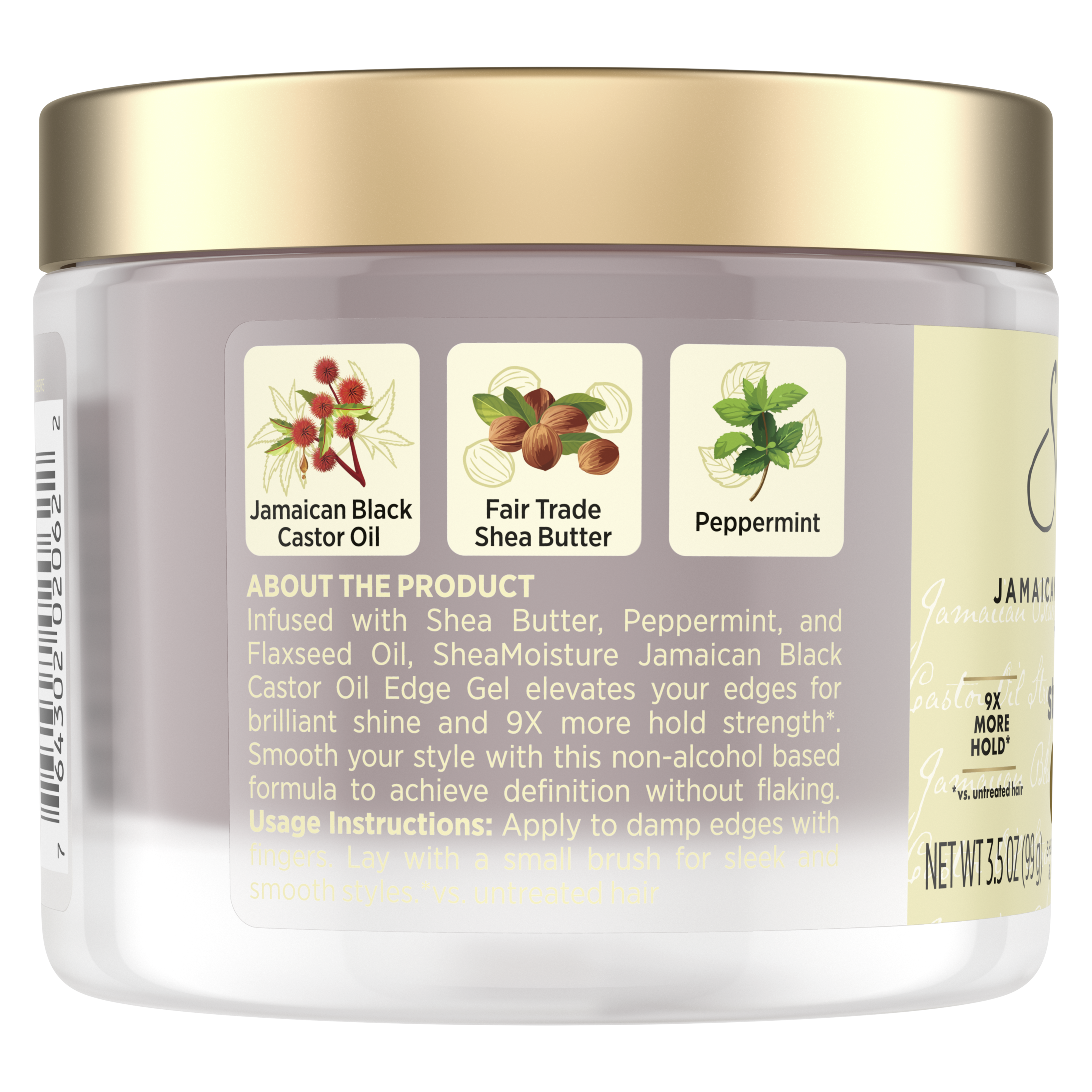 Jamaican Black Castor Oil + Flaxseed Edge Gel 3.5 oz