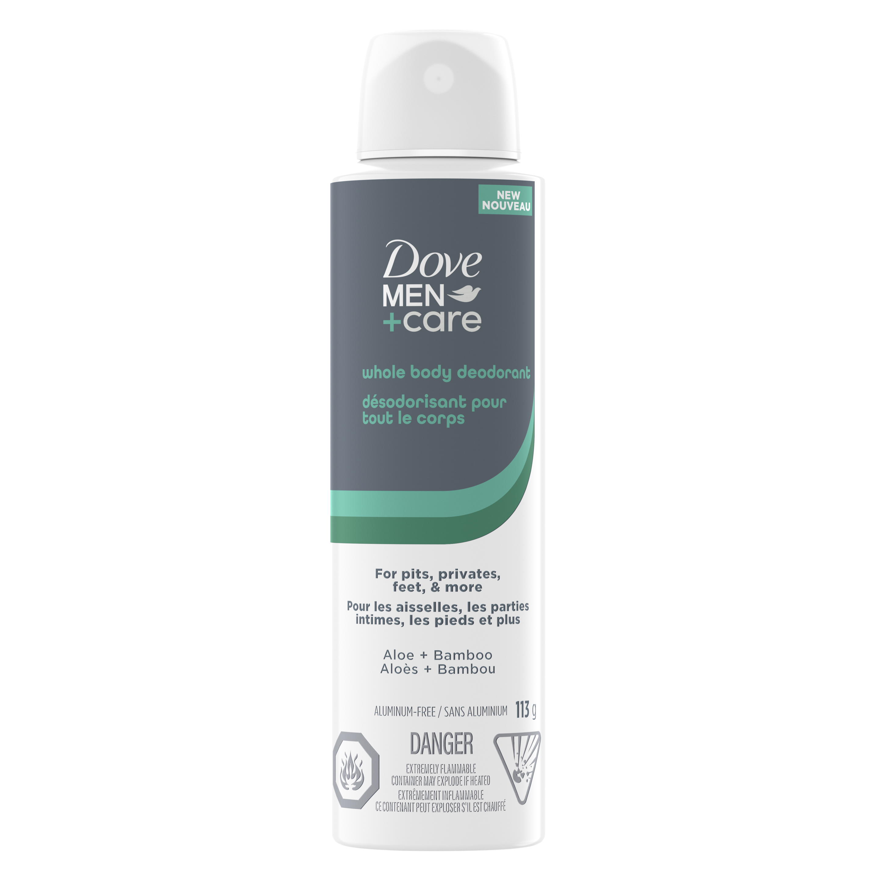 Dove Men+Care Aloe+Bamboo Whole Body Deodorant