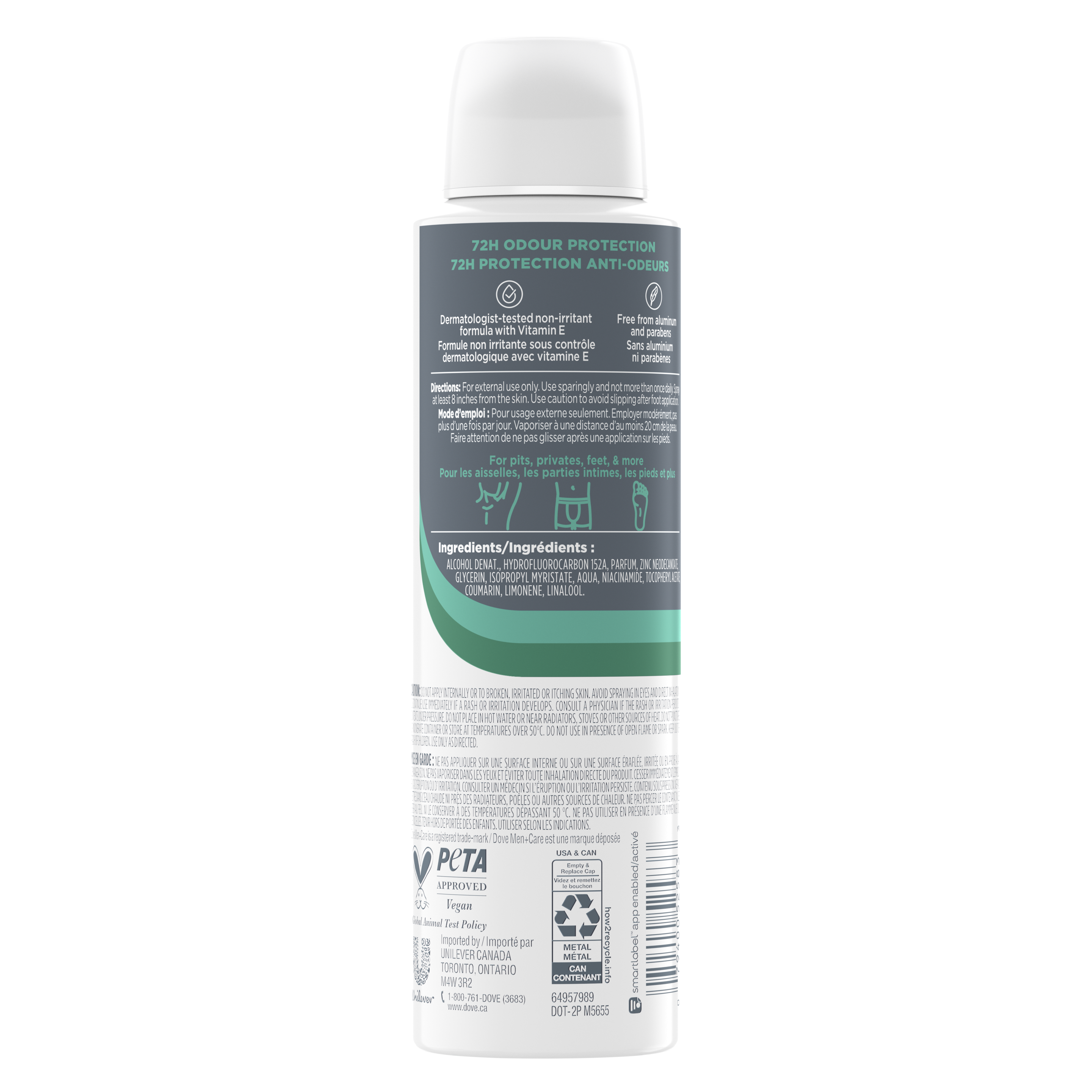 Dove Men+Care Aloe+Bamboo Whole Body Deodorant