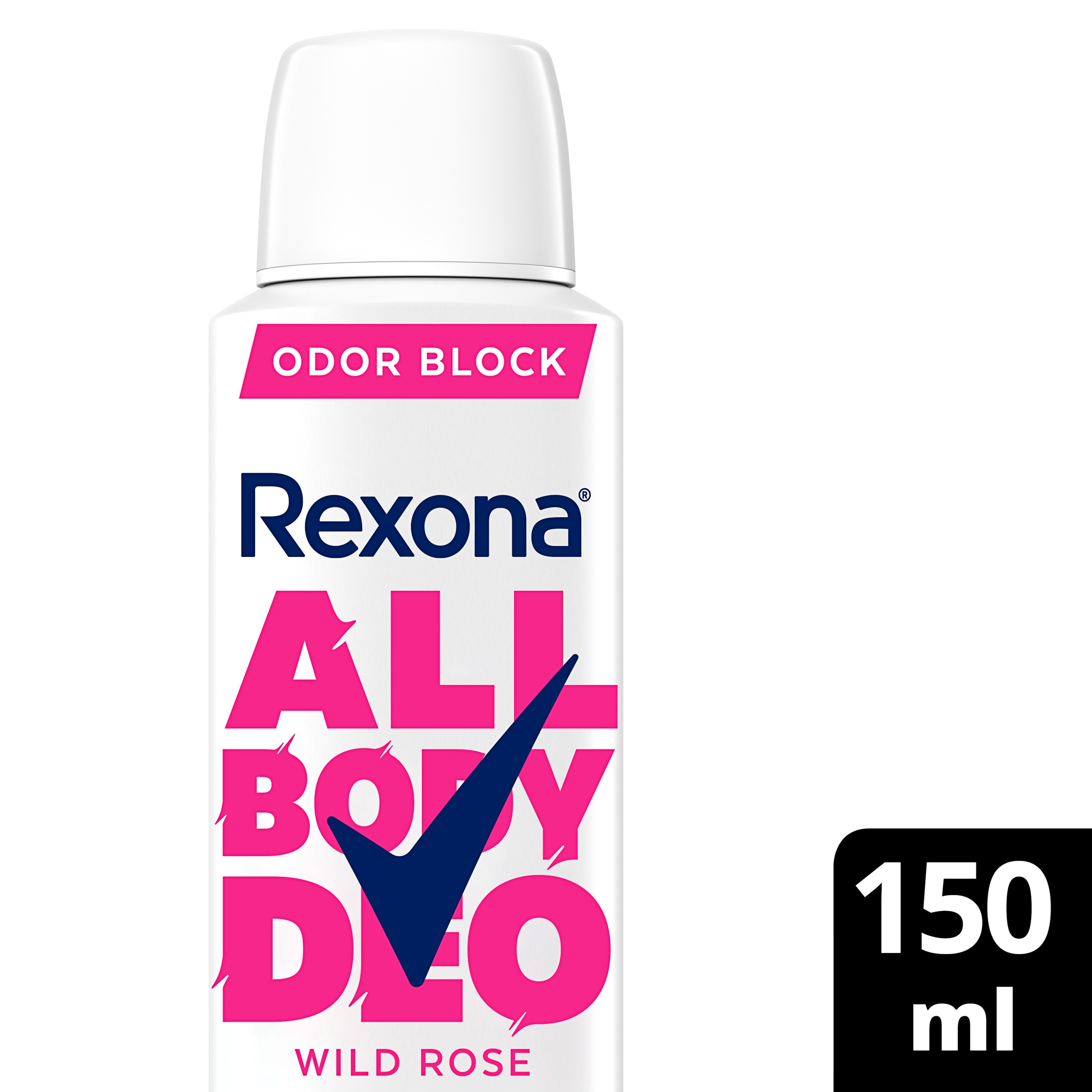 Desodorante Corporal Aerosol Feminino Rexona All Body Deo Wild Rose 150ml