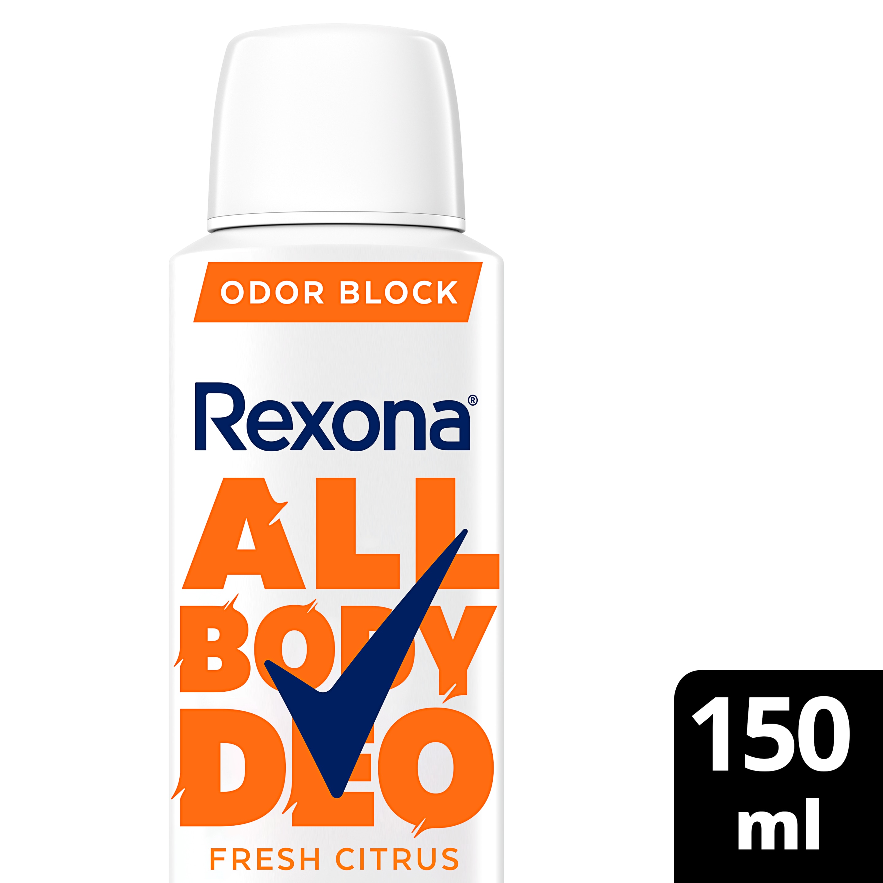 Desodorante Corporal Aerosol Feminino Rexona All Body Deo Fresh Citrus 150ml