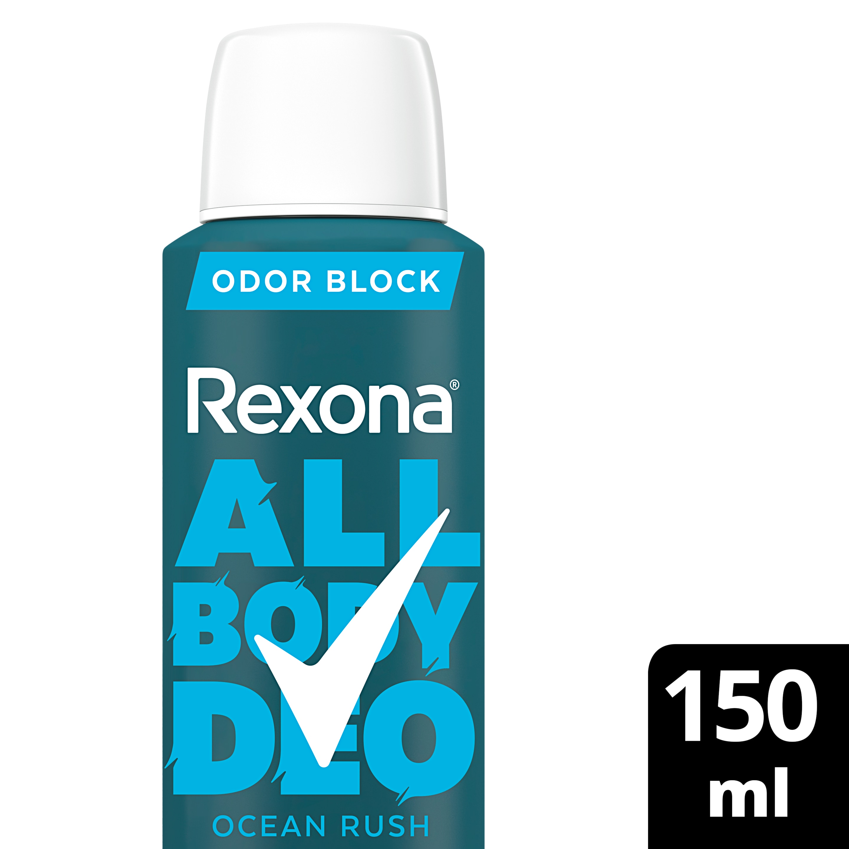 Desodorante Corporal Aerosol Masculino Rexona All Body Deo Ocean Rush 150ml