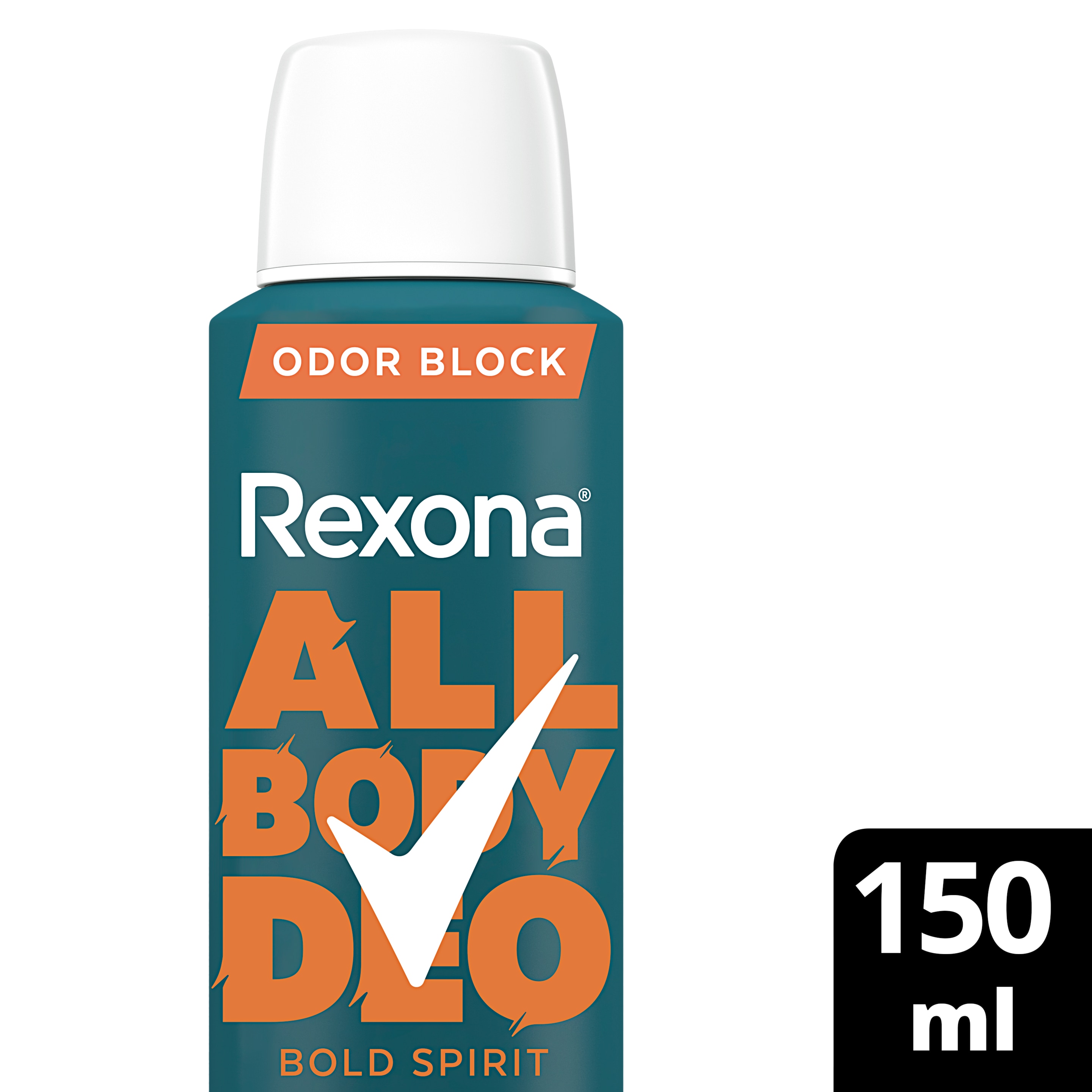 Desodorante Corporal Aerosol Masculino Rexona All Body Deo Bold Spirit 150ml