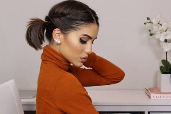 Double Dutch braid ponytail