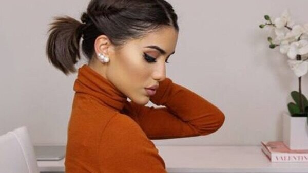 Double Dutch braid ponytail