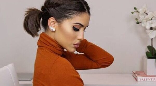 Double Dutch braid ponytail