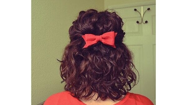 Curly knot hairstyles for short curly hair