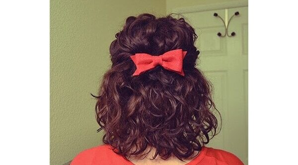 Curly knot hairstyles for short curly hair