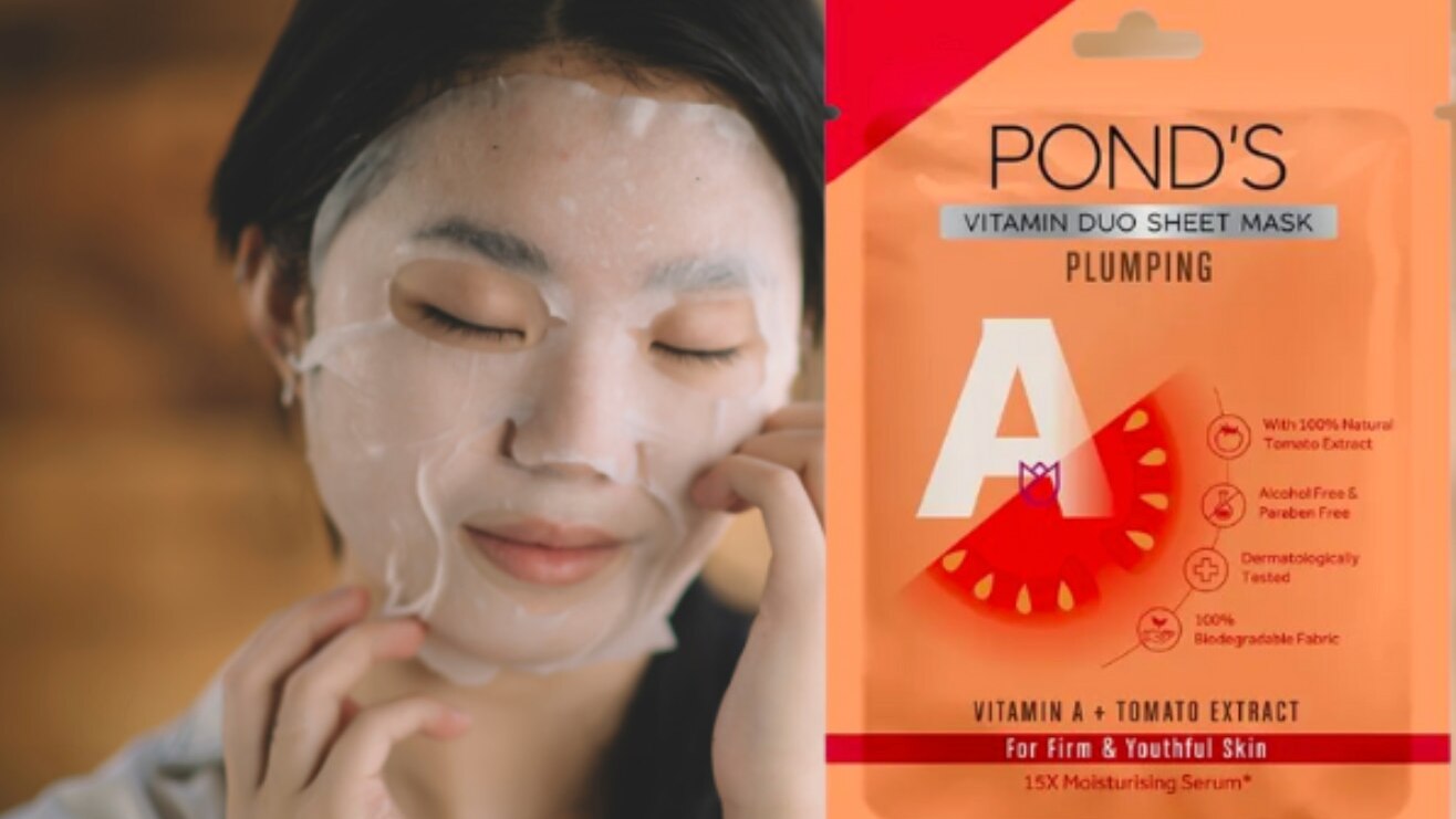 sheet mask woman Pond’s