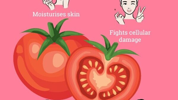 Tomato face pack for open pores: Tomato + Multani mitti