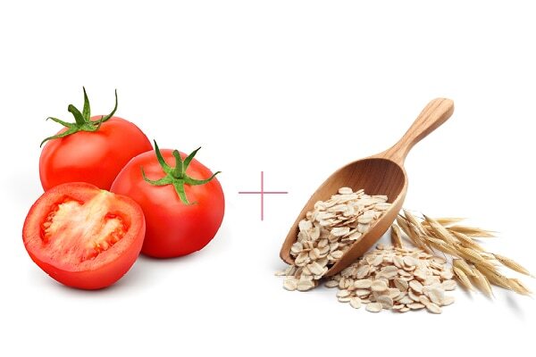 Tomato face pack for open pores: Tomato + Multani mitti