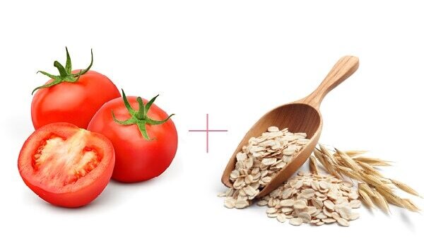 Tomato face pack for open pores: Tomato + Multani mitti
