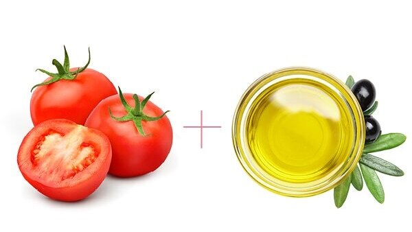 Tomato face pack for open pores: Tomato + Multani mitti