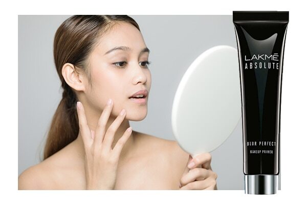 Dab loose powder before applying a concealer