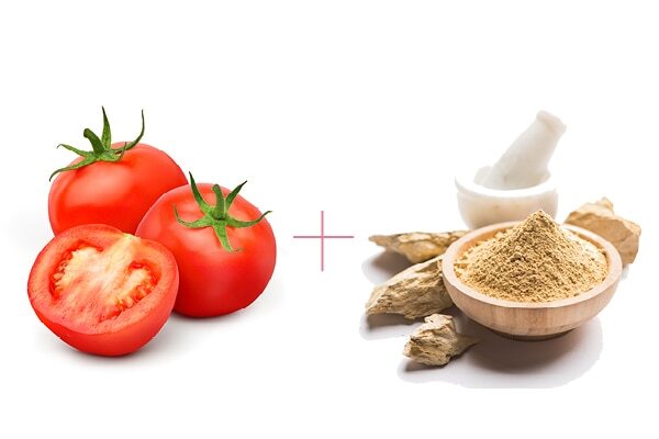 Tomato face pack for open pores: Tomato + Multani mitti