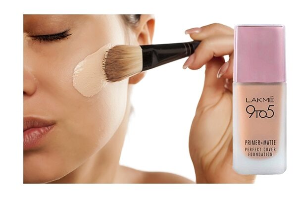Dab loose powder before applying a concealer