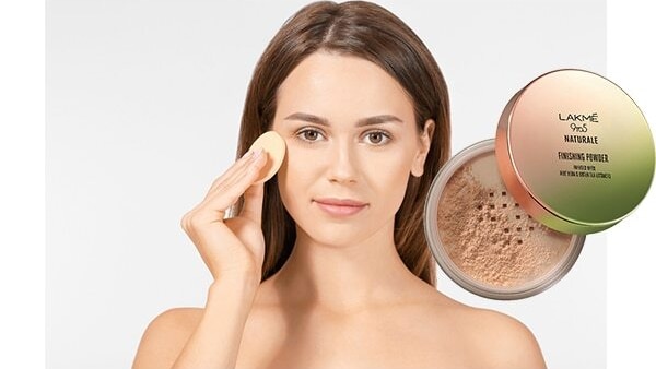 Dab loose powder before applying a concealer