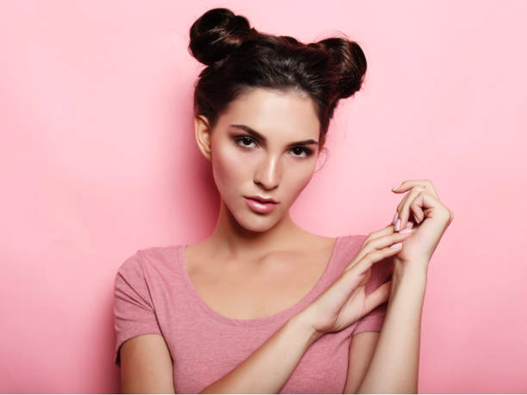 Half Updo Bun