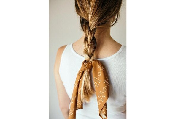 Low bun with a headband