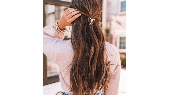 Low bun with a headband