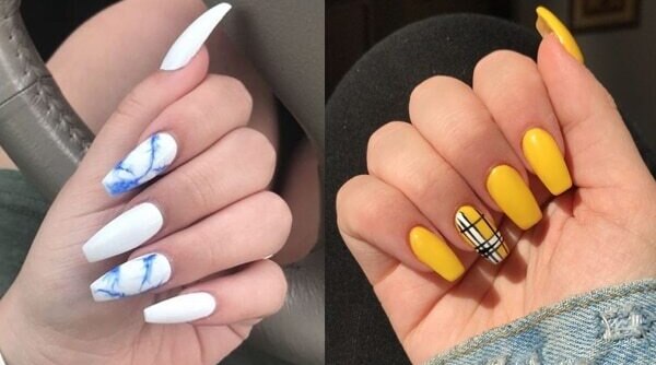 5 Drop-Dead Gorgeous Nail Art Ideas For Coffin Nails