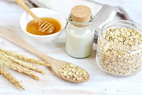 Milk, lemon, turmeric face mask