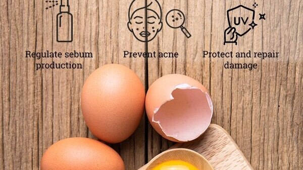 5. Egg white + aloe vera + castor oil face mask for mature skin