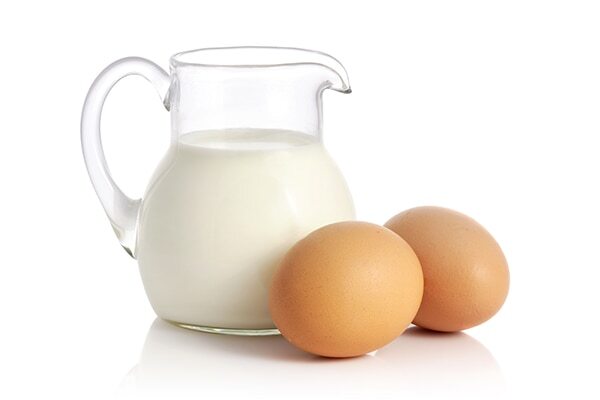 Milk + eggs