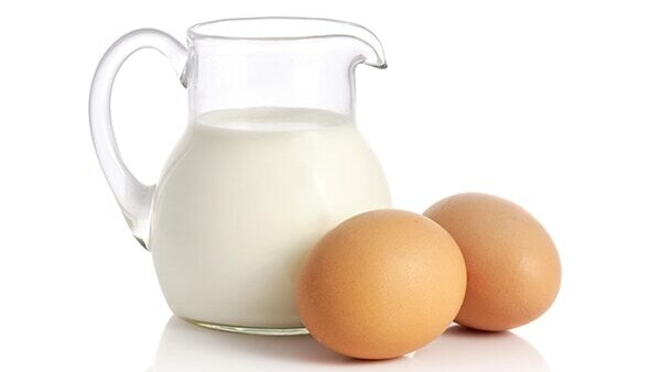 Milk + eggs