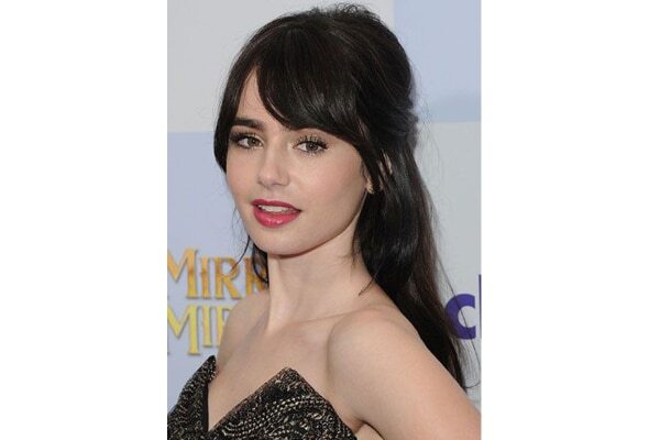14. Straight layered bob with side bangs