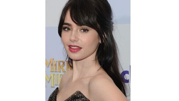 14. Straight layered bob with side bangs