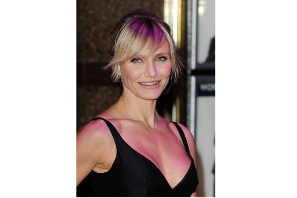 14. Straight layered bob with side bangs