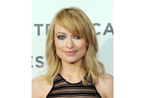 14. Straight layered bob with side bangs