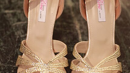 gold heels