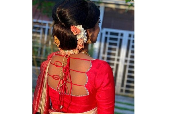 11. Floral bubble braid
