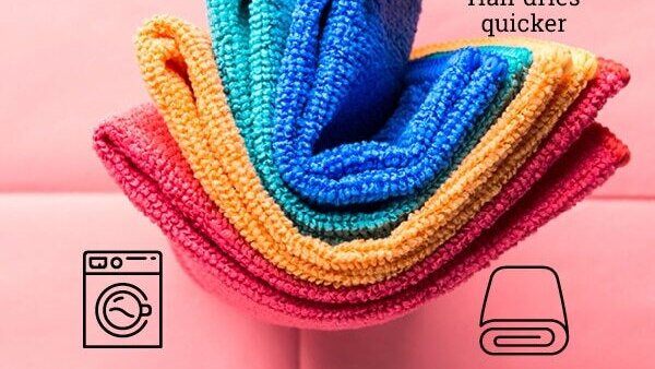 What is the best way to clean microfiber towels for hair?