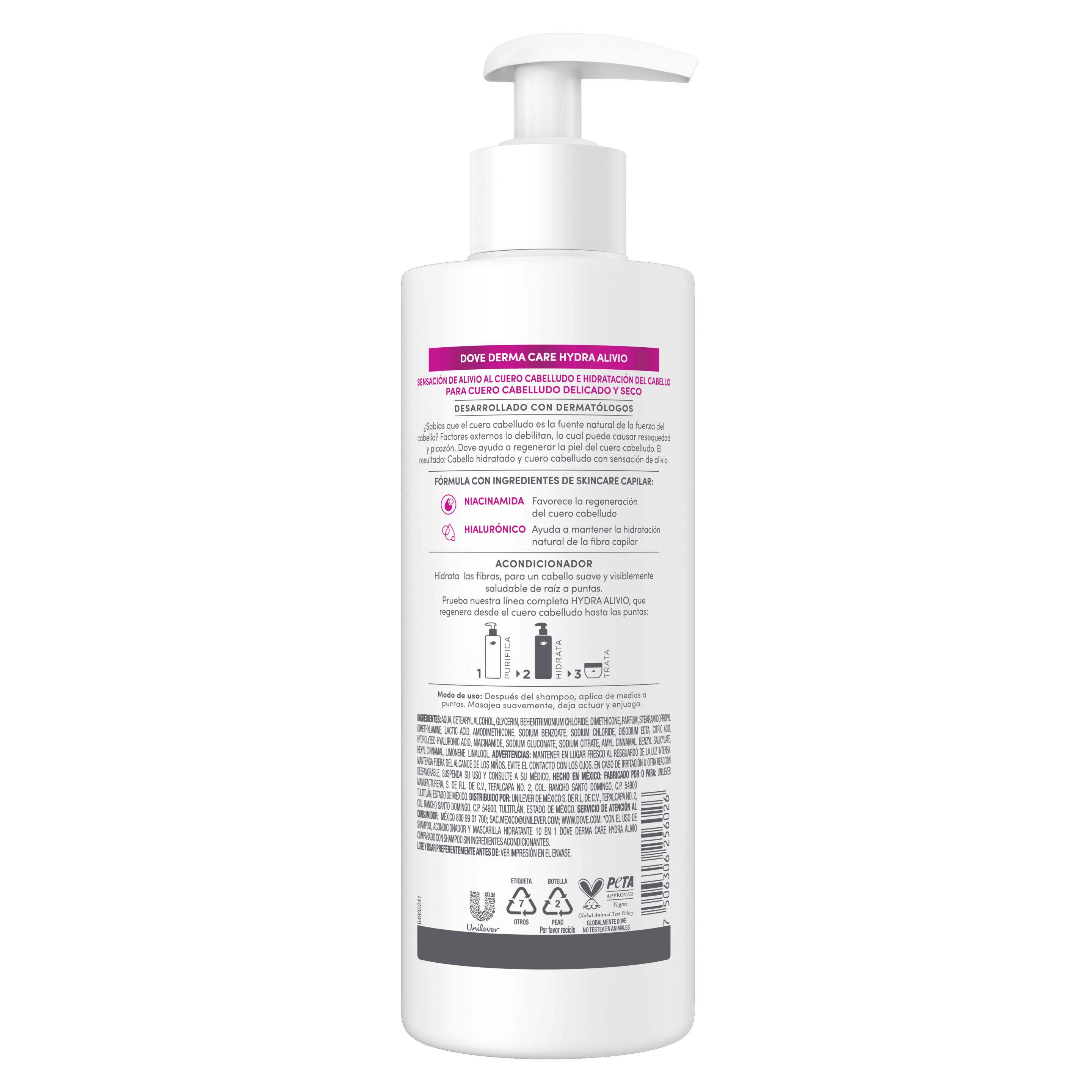 Acondicionador Dove Derma Hydra Alivio Capilar 400 ml