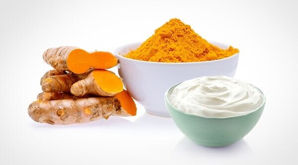 Turmeric with gram flour and milk