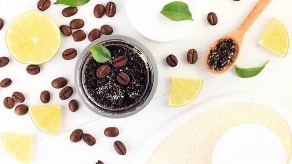 Coffee foot scrub