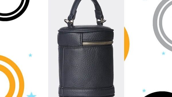 Clasp closure Tote bags