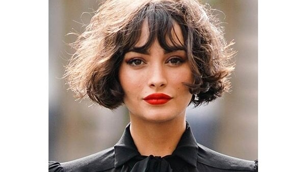 Sleek, no fringe bob