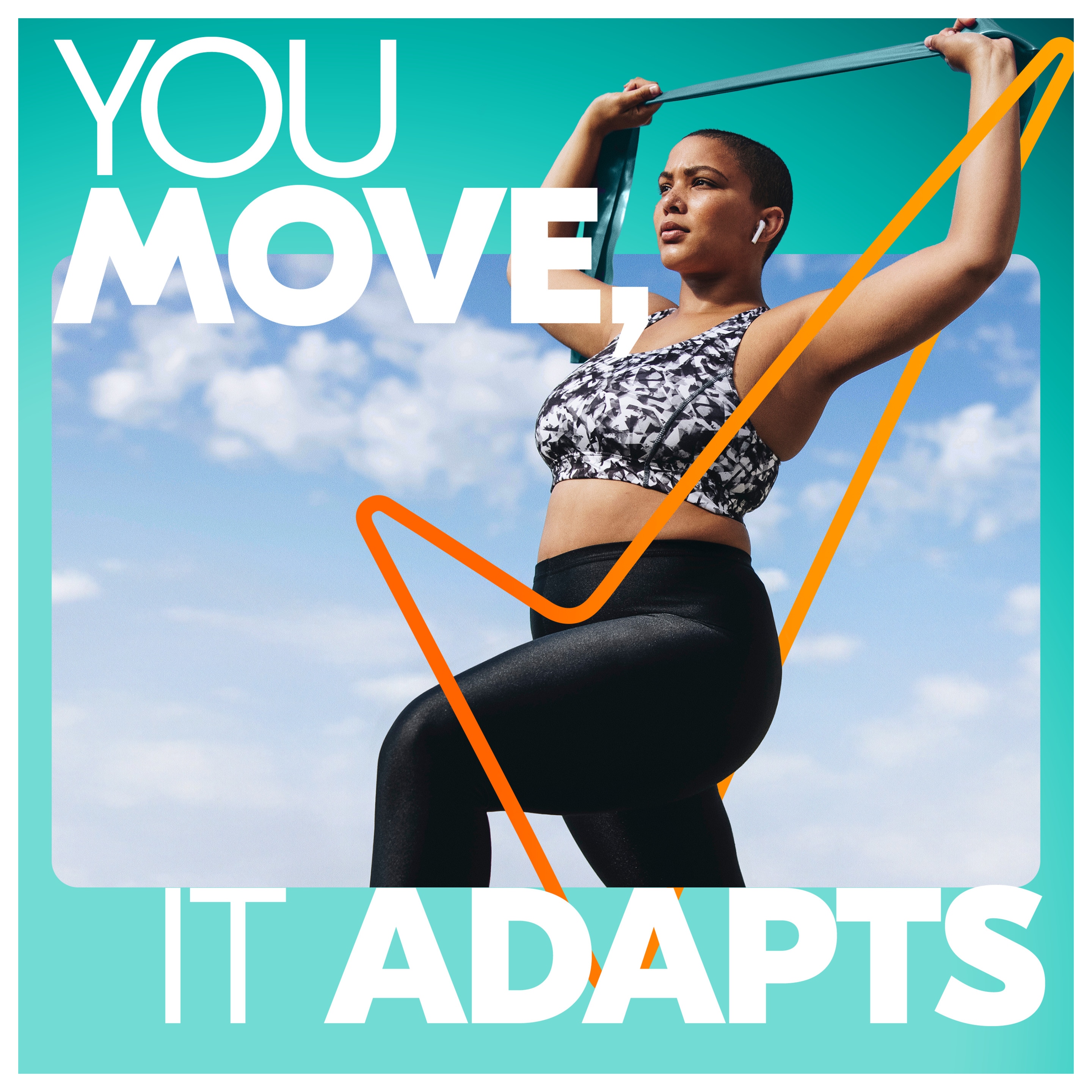 a man and a woman stretching, excessive backsweat