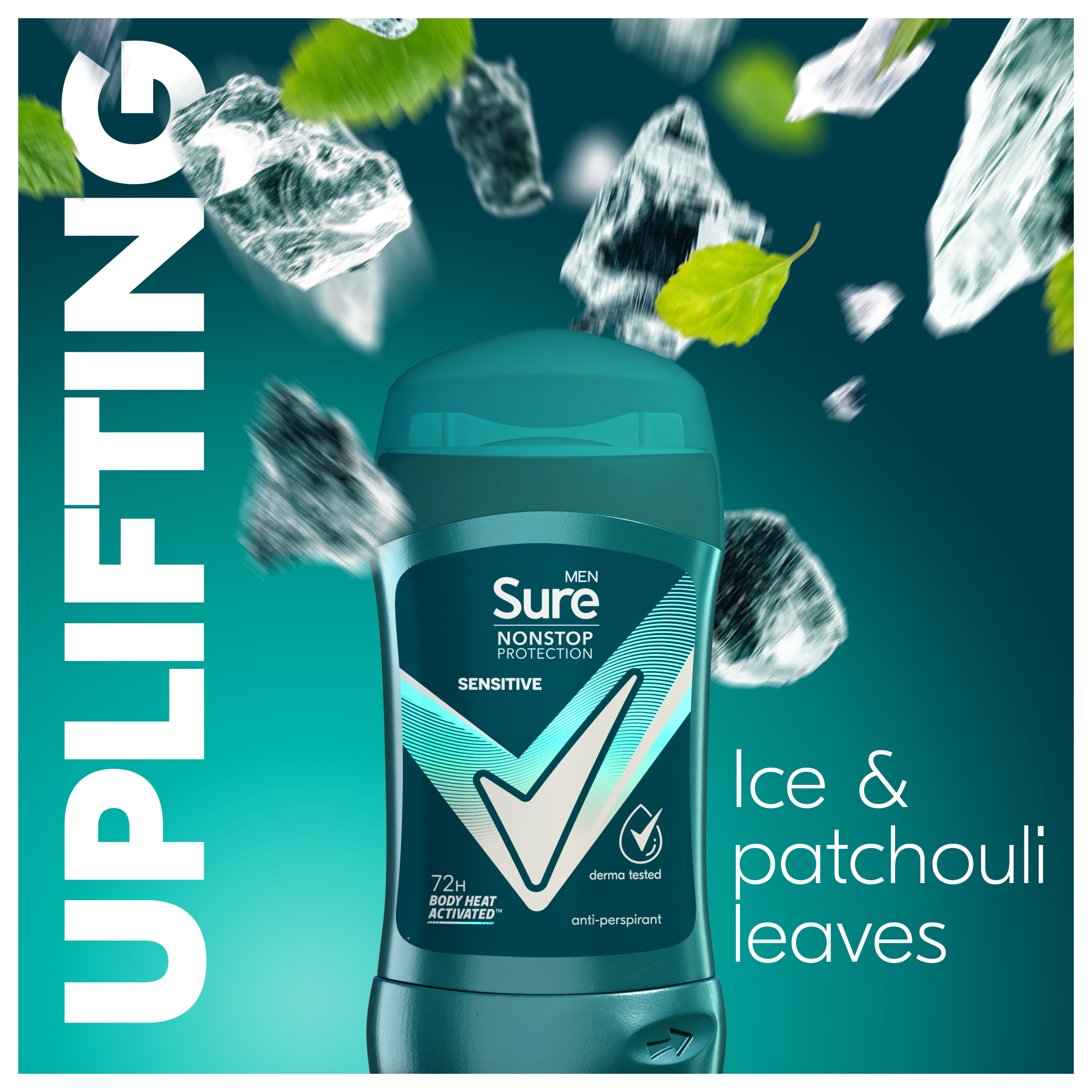 Sure Men 72hr Sensitive Antiperspirant Deodorant Stick