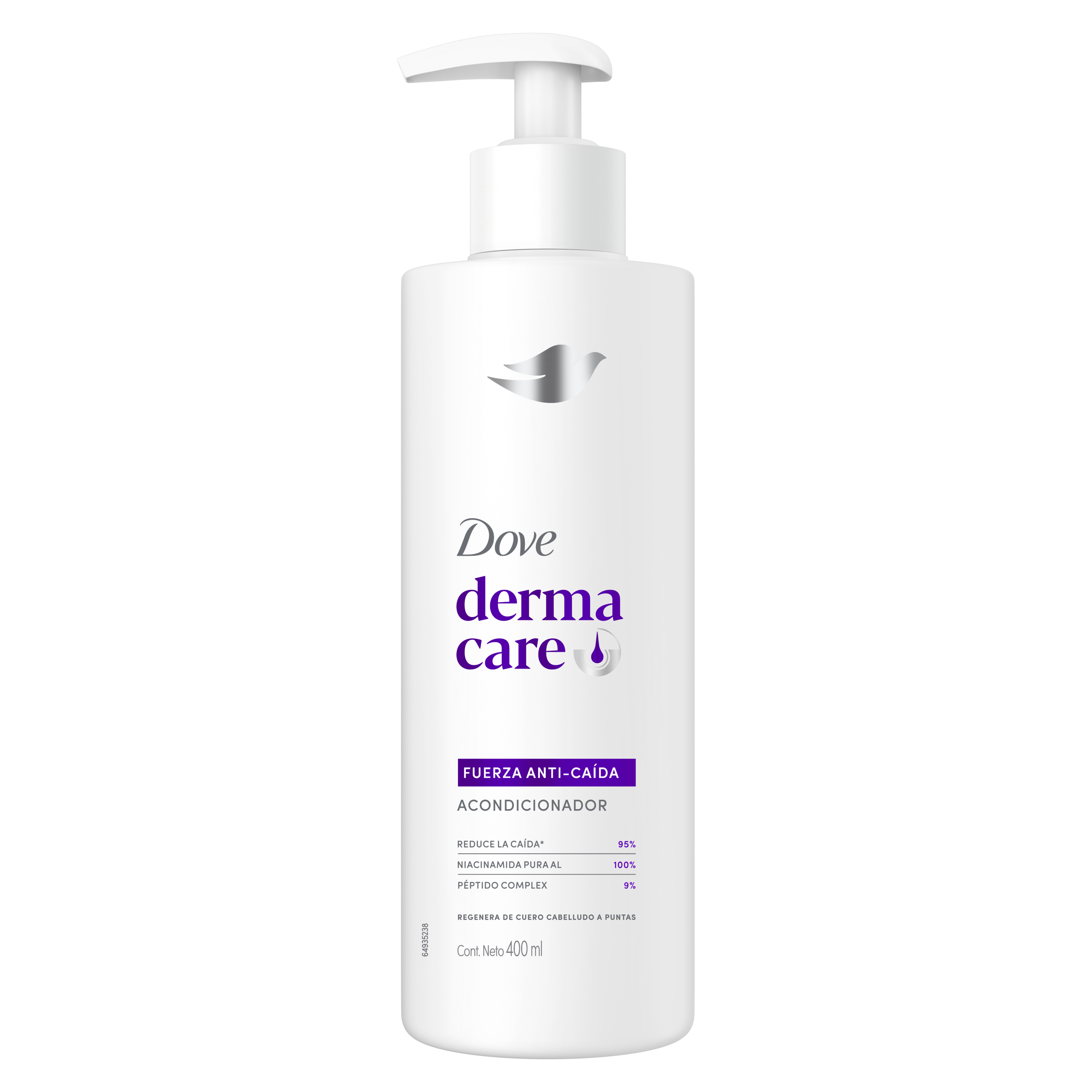 Acondicionador Dove Derma Fuerza Anti-caída 400 ml