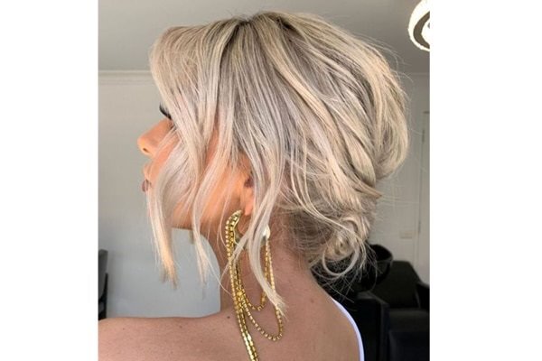 bun hairstyle Bejeweled updos for brides brown hair
