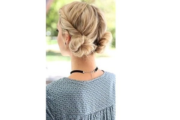 bun hairstyle Bejeweled updos for brides brown hair