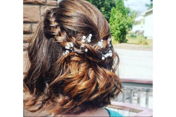 3. Messy top-knot hairstyle