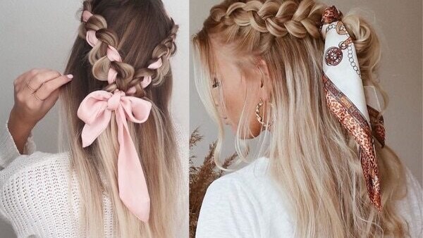 3. Messy top-knot hairstyle