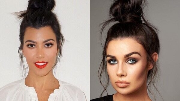 3. Messy top-knot hairstyle