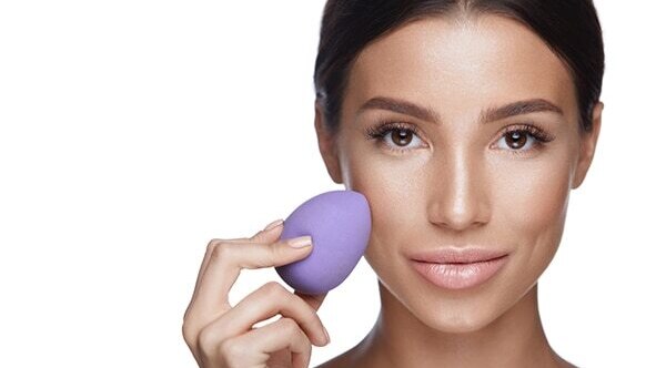 Use a makeup sponge for an airbrushed finish